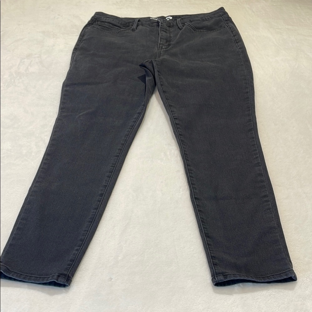 SEVEN 7 SIZE 12 SKINNY Black Denim Jeans